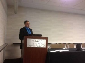 Dr. Lagos presenting D&D technology research at DD&R 2012