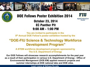DOE Fellows Poster Exhibition 2014