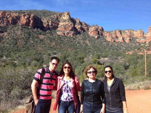 ARC staff & student enjoying a sunny day in Sedona, AZ