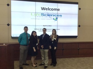 FIU STEM Students, Lararo Mesa, Andres Arango, Alejandra Vivas, and Elsa Bravo