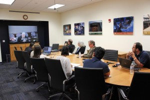 Applied Research Center’s scientists/engineers listening to DOE-EM Leadership (Mr. Mark Gilbertson) during his remarks at the Wrap Up session