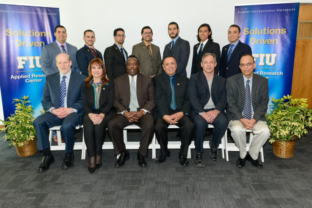 DOD Cyber Fellows together with FIU and DOD TRMC Officials at the 2017 Cyber Fellows Induction Ceremony