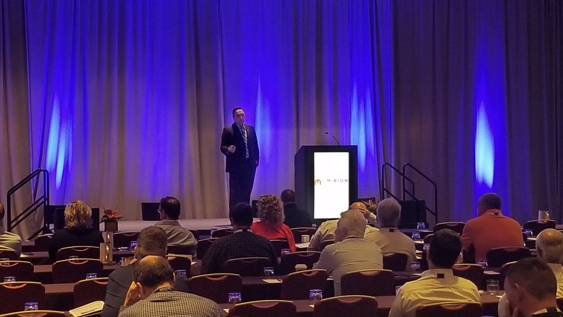 Dr. Leo Lagos gives the keynote speech at the Mirion Connect Annual Users’ Meeting