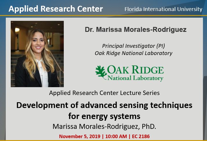 Development of advanced sensing techniques for energy systems by Dr. Marissa Morales-Rodriguez