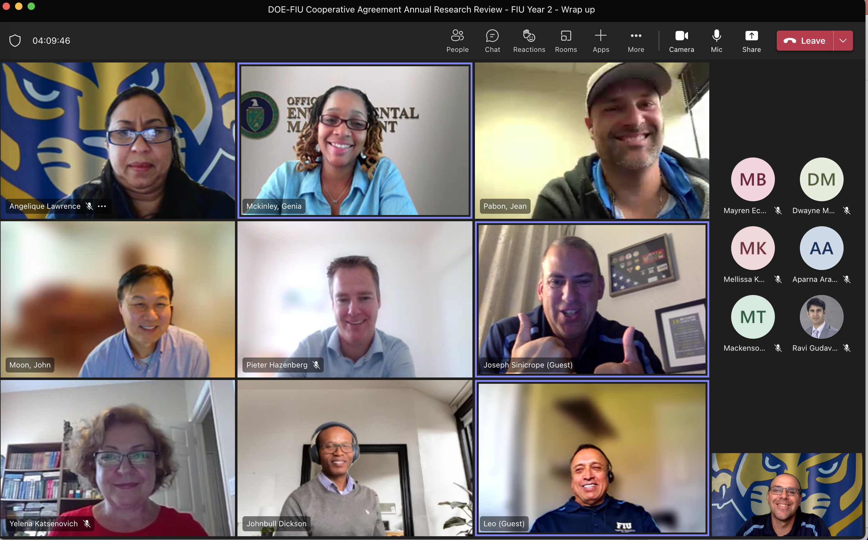 DOE – FIU Cooperative Agreement Program Review