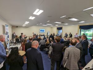 Conference room with group of people