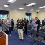 Conference room with group of people