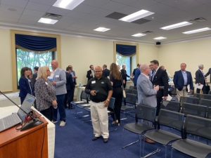 Conference room with group of people